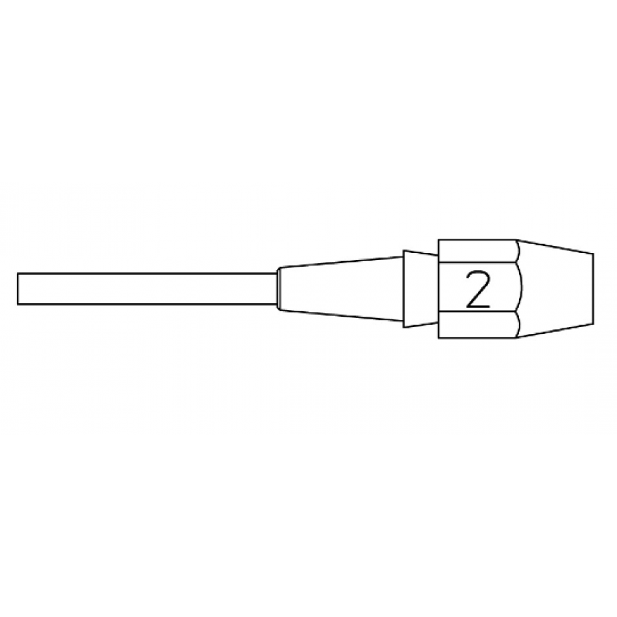 XDSL2 - Nozzle - Inner Ø 3,0 mm Outer Ø 5,3 mm Nozzle Length 10,5 mm XDSL2 - Nozzle - Inner Ø 3,0 mm Outer Ø 5,3 mm Nozzle Length 10,5 mm
